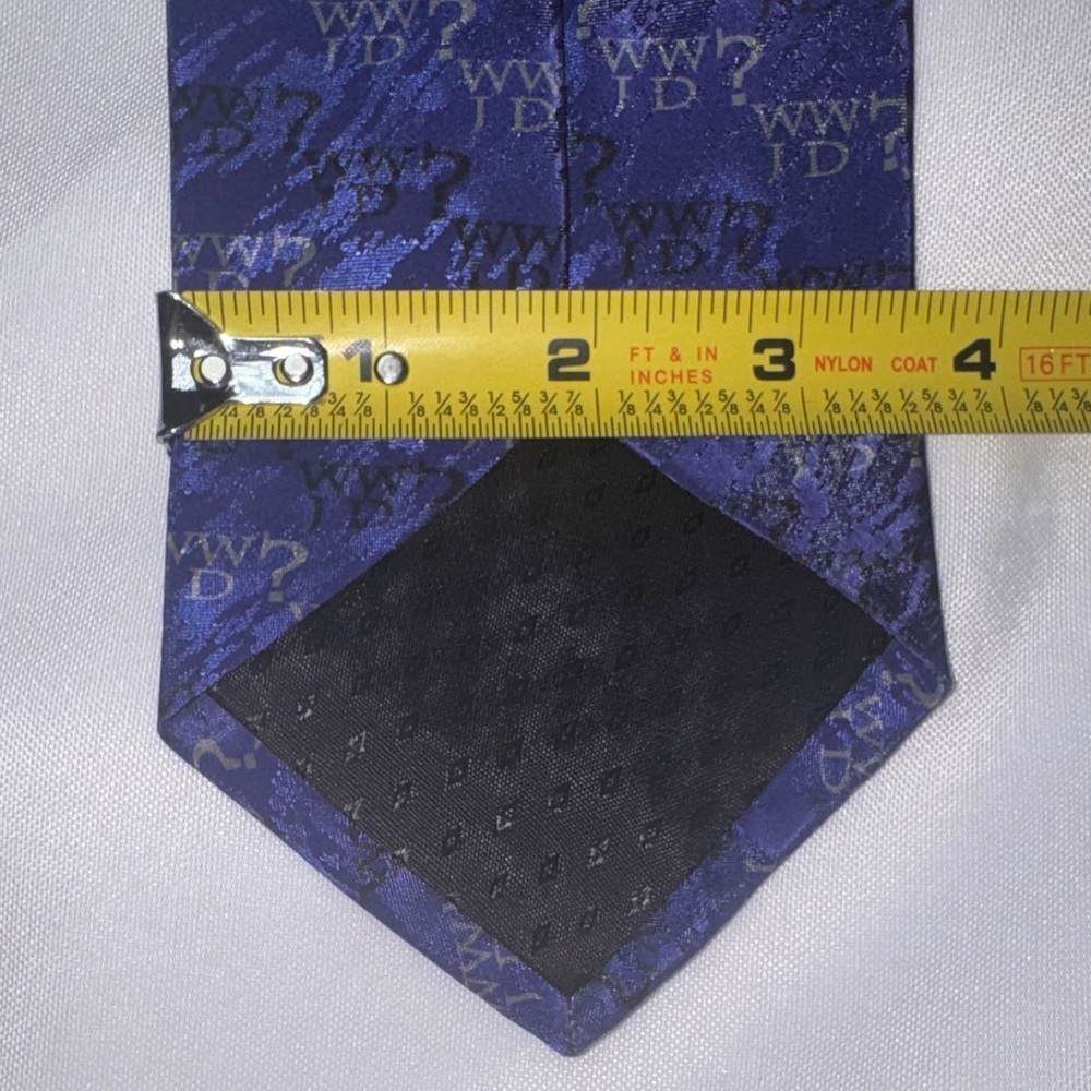 What Would Jesus Do Patterned Tie - Picture 10 of 12